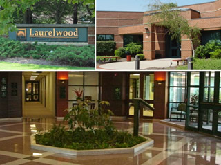 A composite image illustrating our Voorhees campus at Laurelwood Corporate Center.